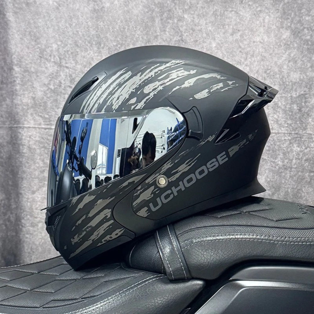 DOT Certified Modular Flip-Up Full Face Motorcycle Helmet