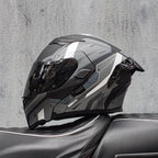 ORZ- Full Face Motorcycle Helmet Personalized Tail Wing