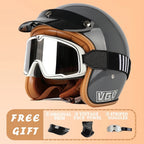 EchoRetro Classic Open Face Helmet – DOT/ECE Approved