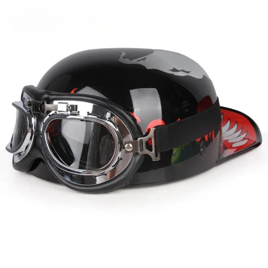 Vintage Half Motorcycle Helmet