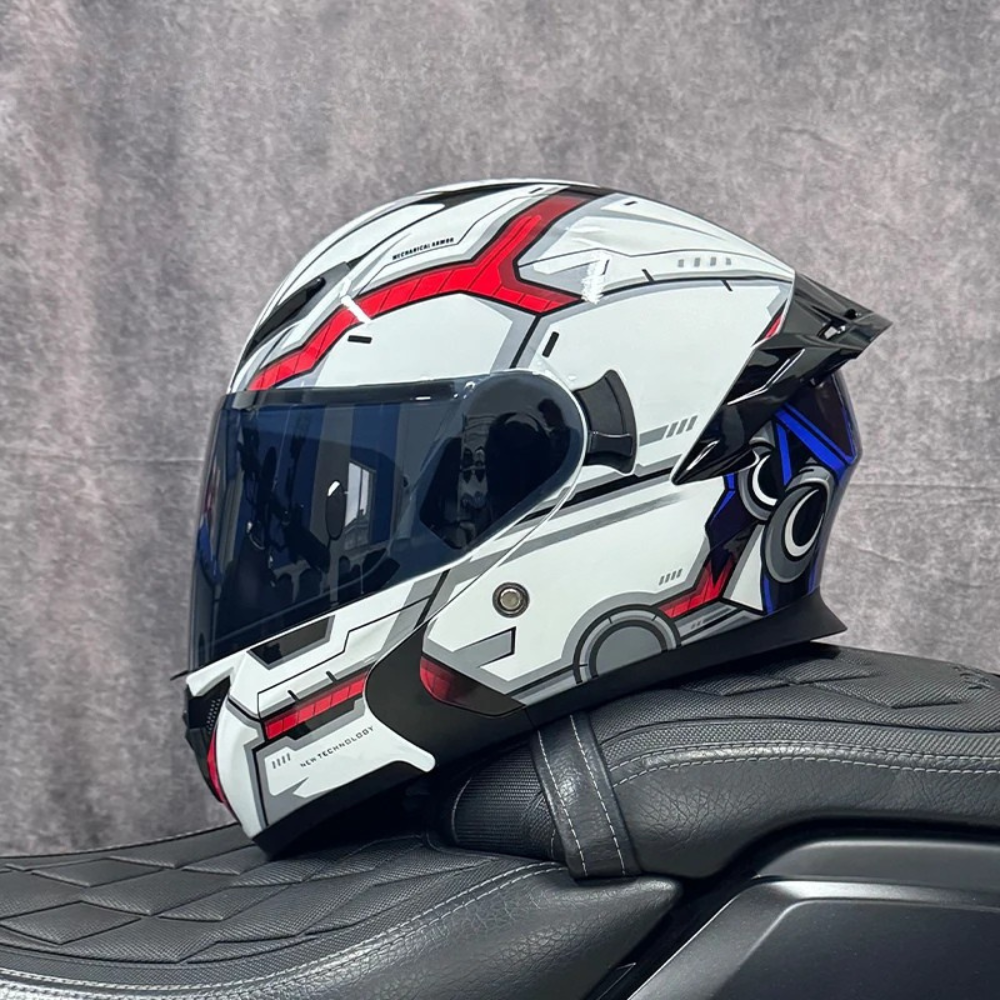 DOT Certified Modular Flip-Up Full Face Motorcycle Helmet