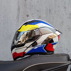 Premium Full-face Motorcycle Helmets Dual Lens Flip