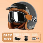 EchoRetro Classic Open Face Helmet – DOT/ECE Approved