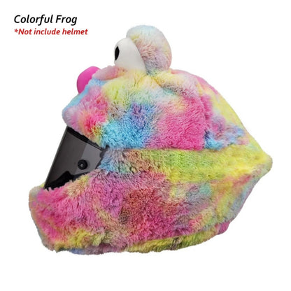 Colorful Frog Motorcycle Helmet Cover