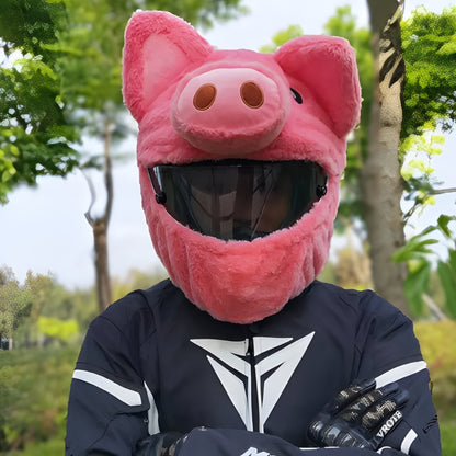 Pink Pig Motorcycle Helmet Cover