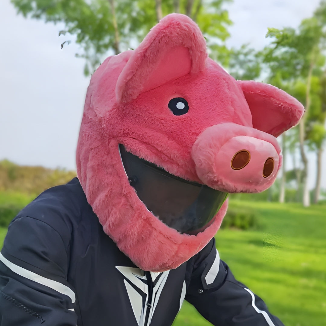 Pink Pig Motorcycle Helmet Cover