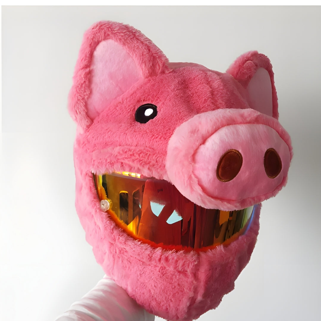 Pink Pig Motorcycle Helmet Cover