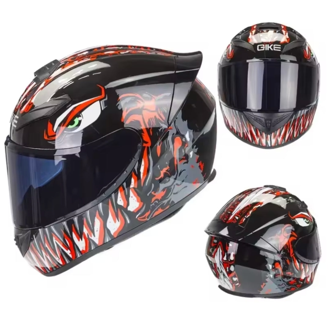 Monster Fang Full Face Motorcycle Helmet