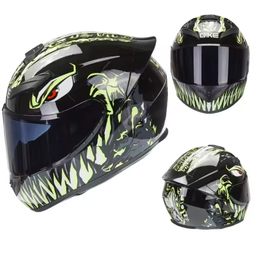 Monster Fang Full Face Motorcycle Helmet