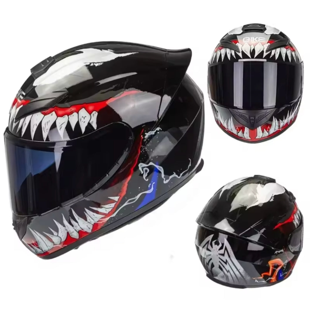 Monster Fang Full Face Motorcycle Helmet