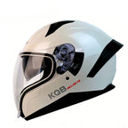 BikerForge Vista Full-Face Helmet — Dual Visor, Bluetooth Ready