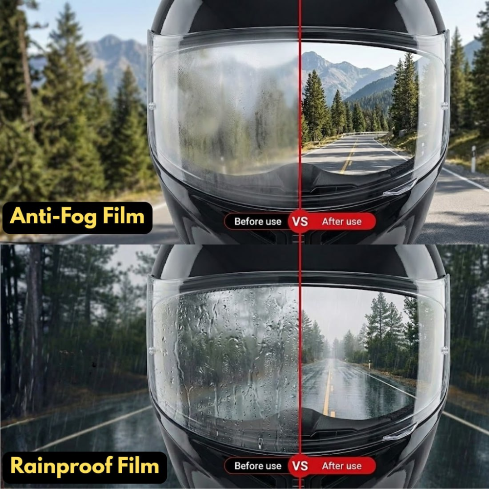 BikerForge™ Anti-Fog & Rainproof Film