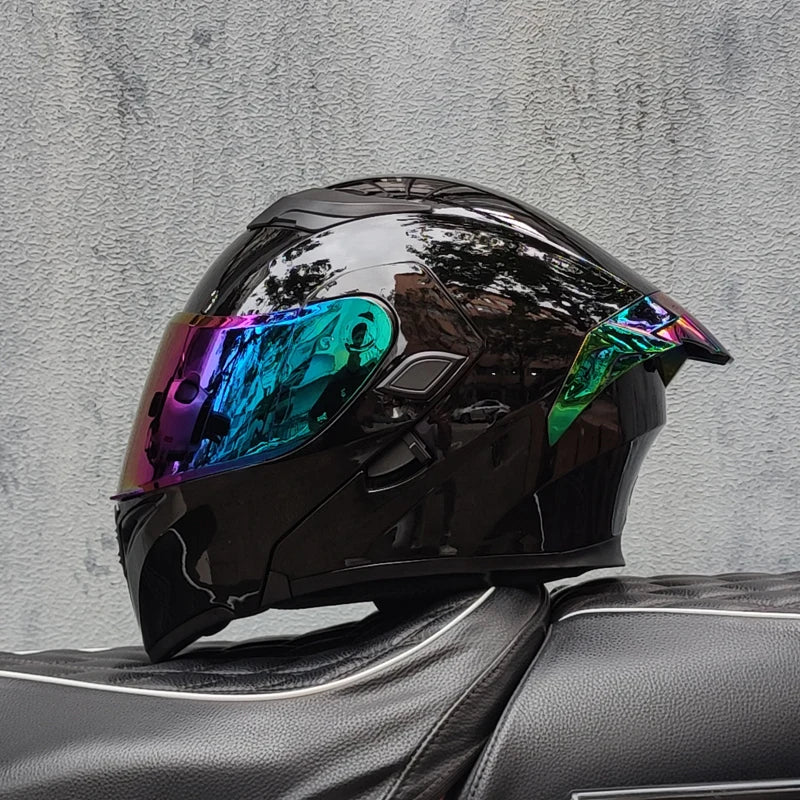 ORZ- Full Face Motorcycle Helmet Personalized Tail Wing