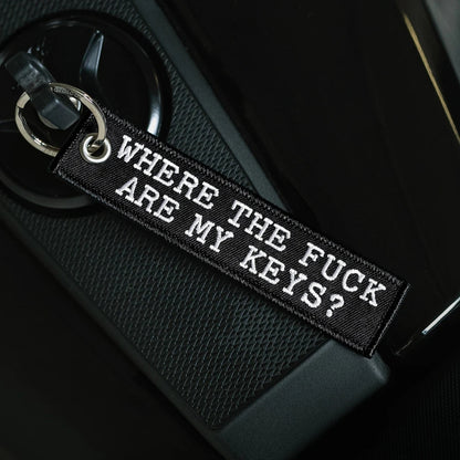 Where The F Are My Keys Keychain