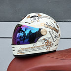 BF-905 Pro Motorcycle Helmet DOT Certification Retro Full Face
