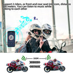 P10 2X Motorcycle Helmet Intercom (2-Rider, 300m, IPS6, BT 5.3)