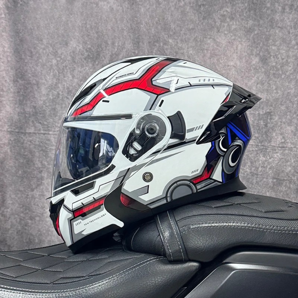 DOT Certified Modular Flip-Up Full Face Motorcycle Helmet