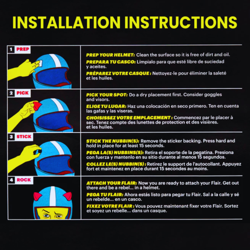 Devil Horns – Motorcycle Helmet Accessory