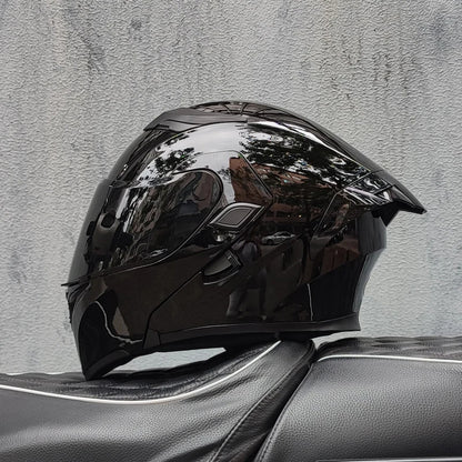 ORZ- Full Face Motorcycle Helmet Personalized Tail Wing