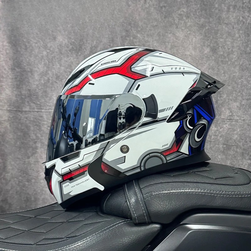 DOT Certified Modular Flip-Up Full Face Motorcycle Helmet