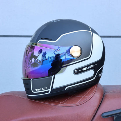 BF-905 Pro Motorcycle Helmet DOT Certification Retro Full Face
