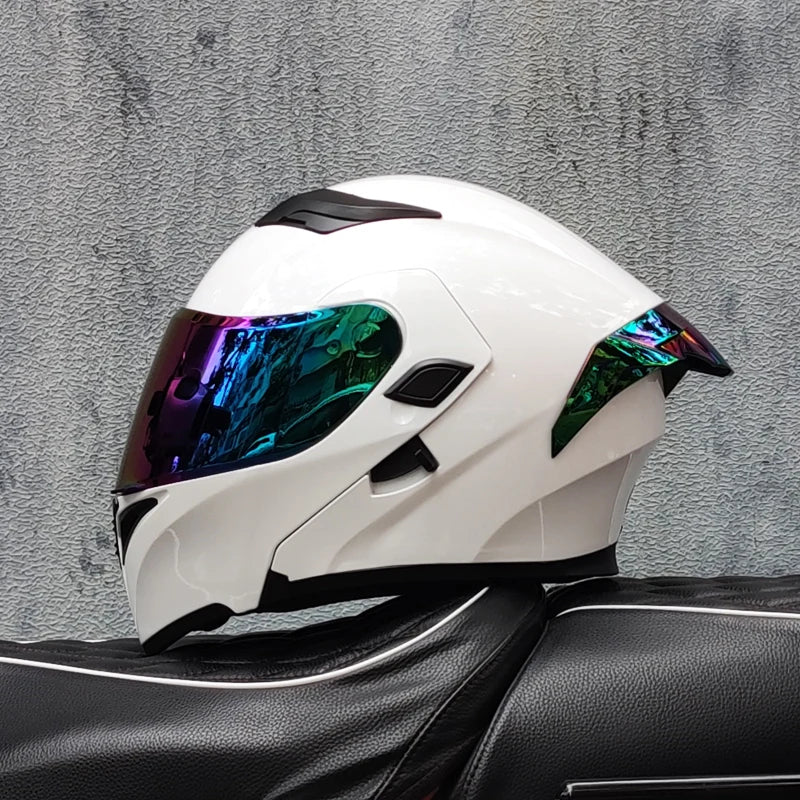 ORZ- Full Face Motorcycle Helmet Personalized Tail Wing