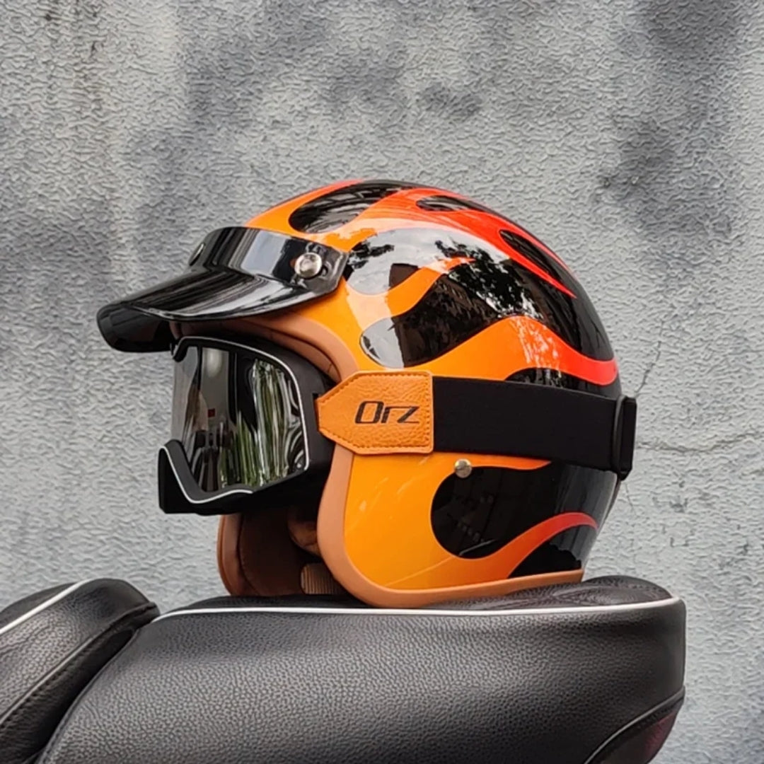 Retro Motorcycle Helmet
