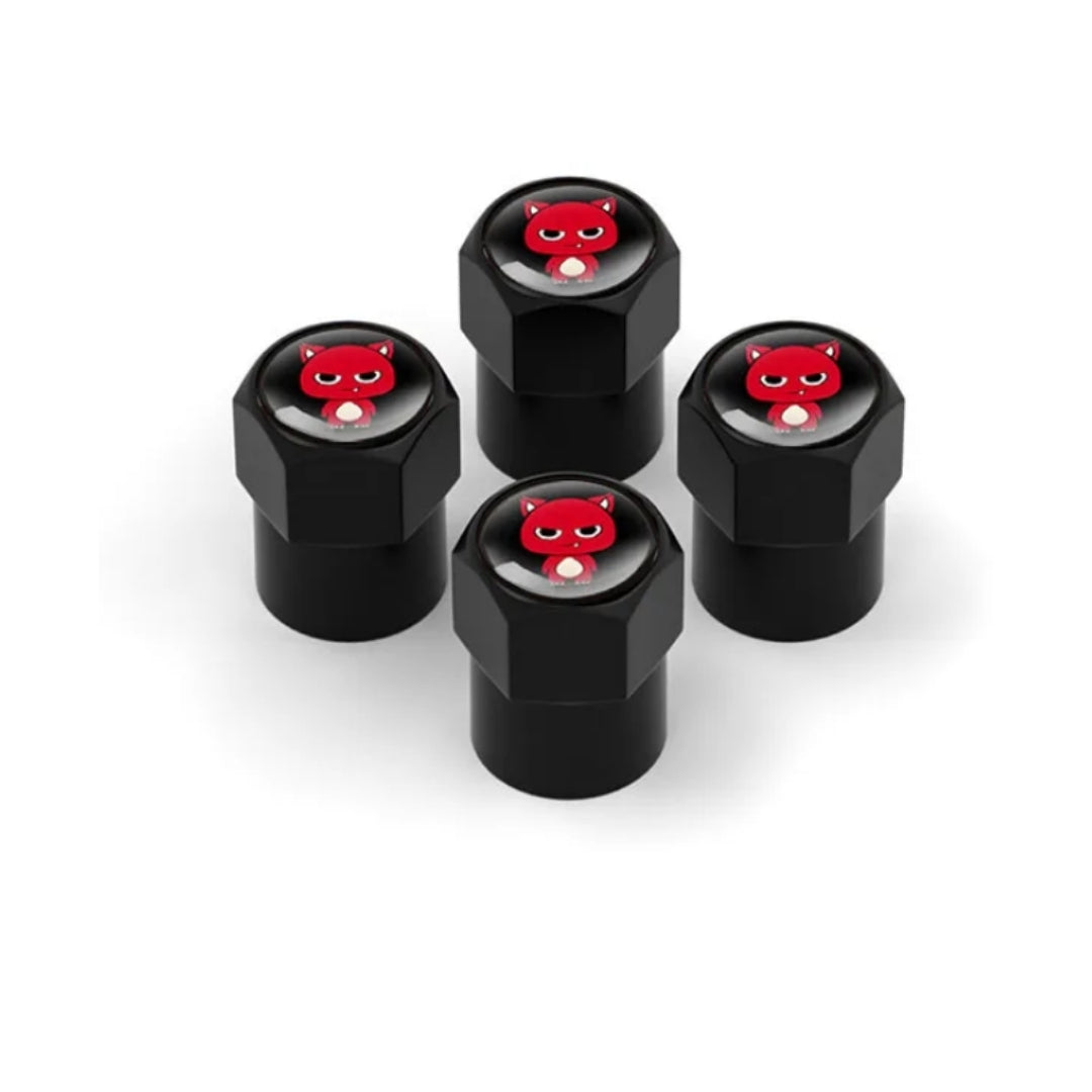 4PCS - FLAG Motorcycle Valve Caps - MIX