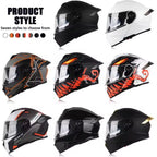 Monster Fang Motorbike DOT Approved Full Face Helmets