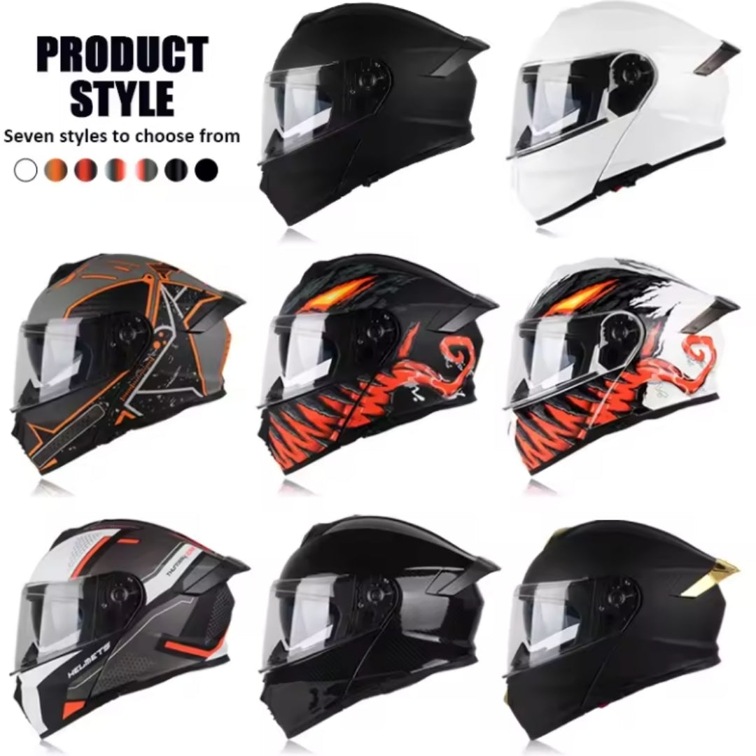 Monster Fang Motorbike DOT Approved Full Face Helmets