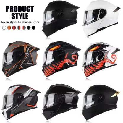 Monster Fang Motorbike DOT Approved Full Face Helmets