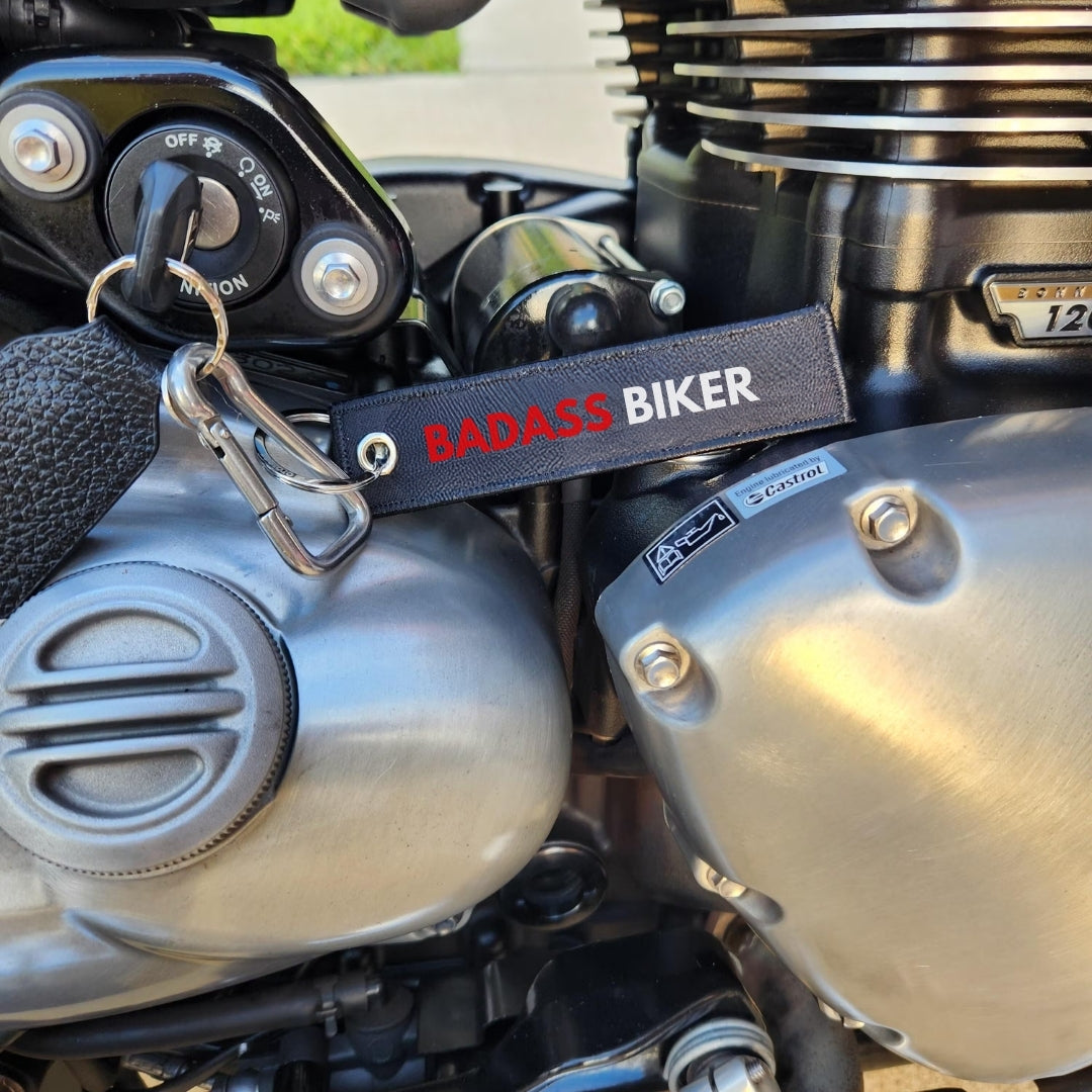 BADASS BIKER KEYCHAIN