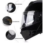 Monster Fang Motorbike DOT Approved Full Face Helmets