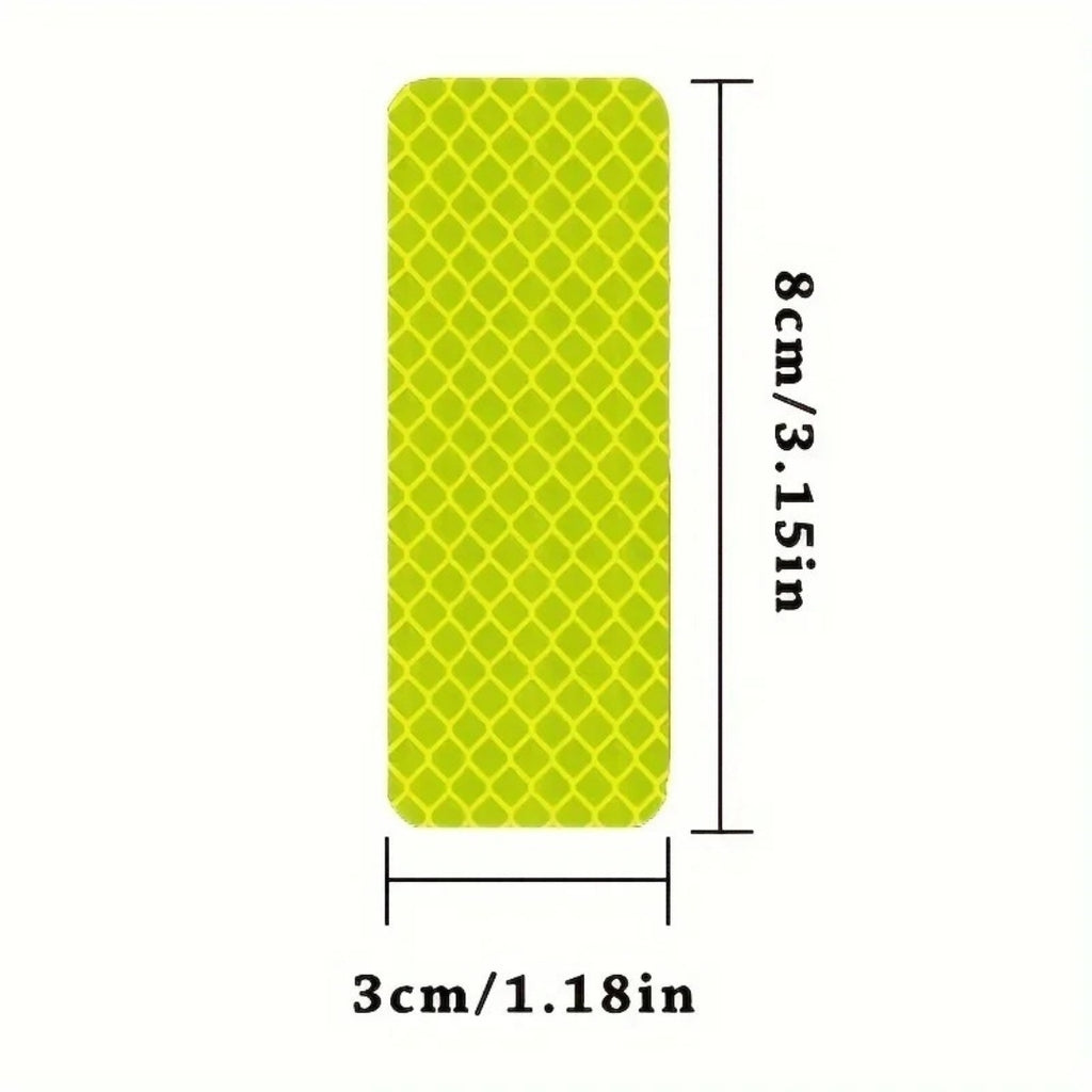 10pcs Motorcycle Car Bumper Reflective Safety Strip Stickers