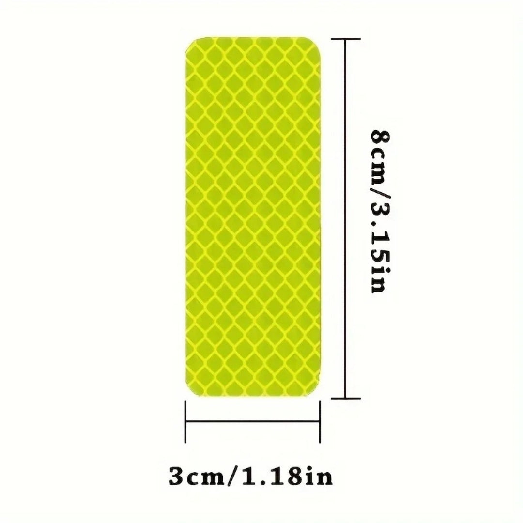 10pcs Motorcycle Car Bumper Reflective Safety Strip Stickers