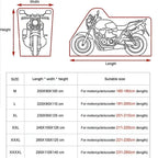 Motorcycle Cover Rain Protection and Sun Protection Built-in Anti-theft Buckle Dust Jacket