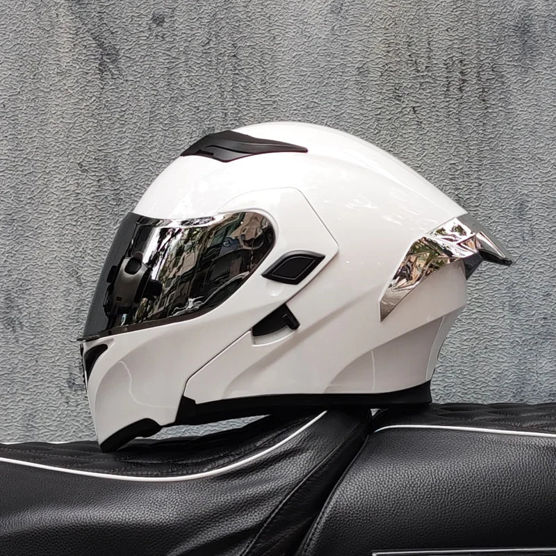 ORZ- Full Face Motorcycle Helmet Personalized Tail Wing