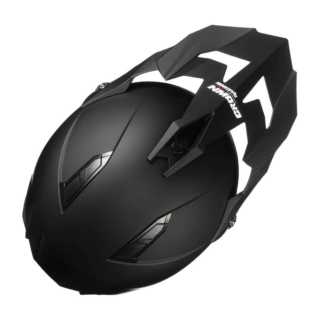 BikerForge Ridge MX Off-Road Helmet — DOT Approved, Goggles Included