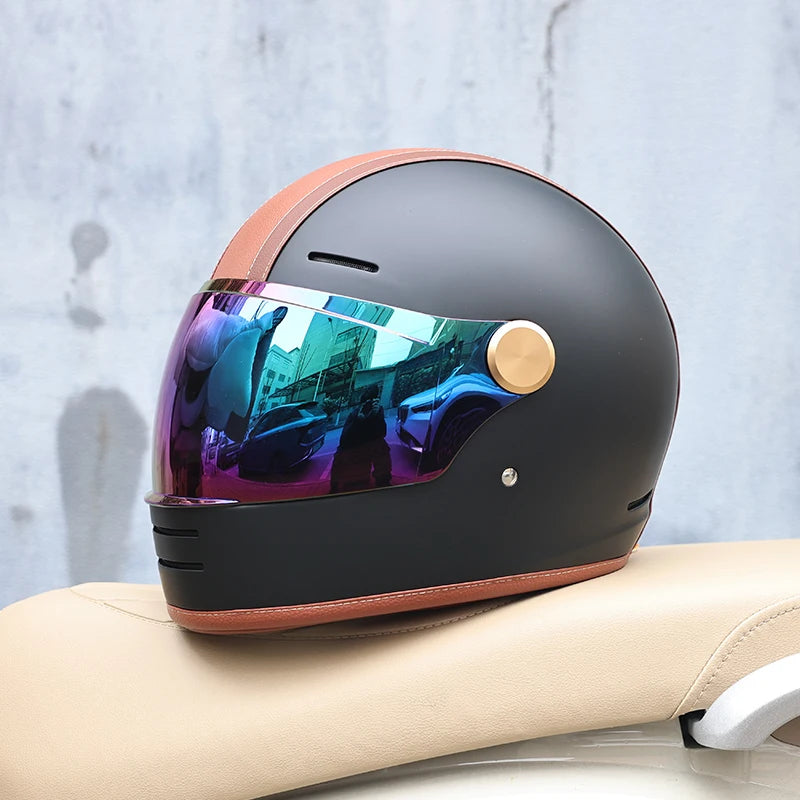 BF-905 Pro Motorcycle Helmet DOT Certification Retro Full Face