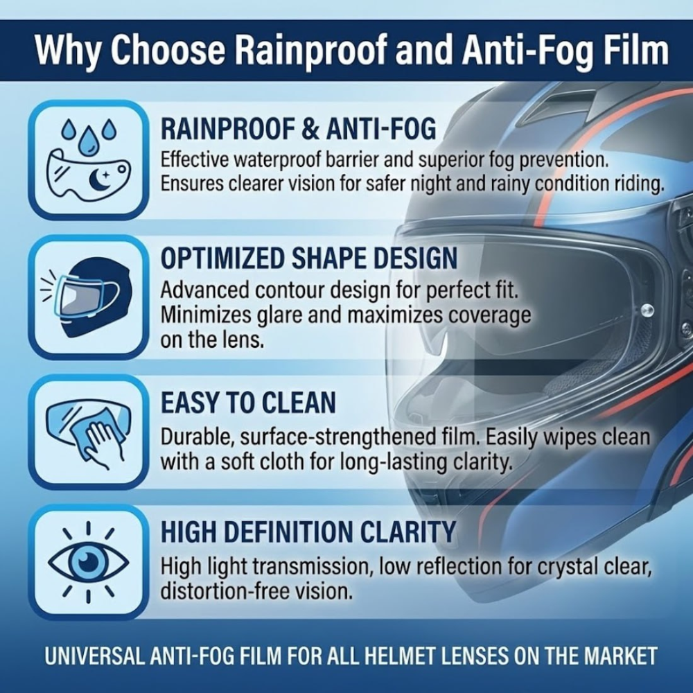 BikerForge™ Anti-Fog & Rainproof Film