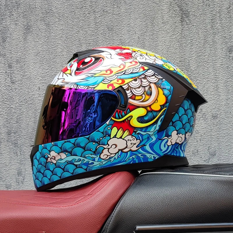 BF-TOP Motorcycle full Face Helmets Moto Racing