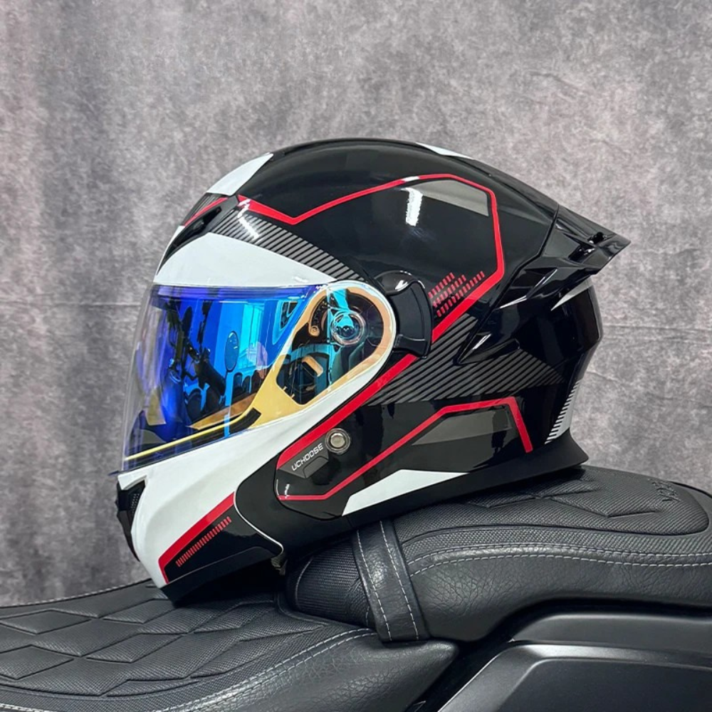 DOT Certified Modular Flip-Up Full Face Motorcycle Helmet