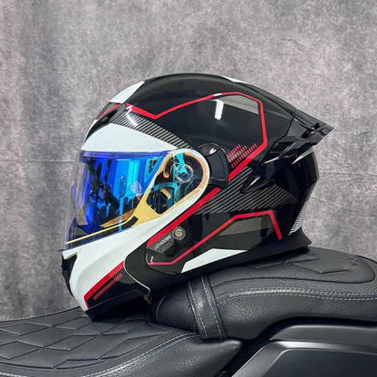 DOT Certified Modular Flip-Up Full Face Motorcycle Helmet