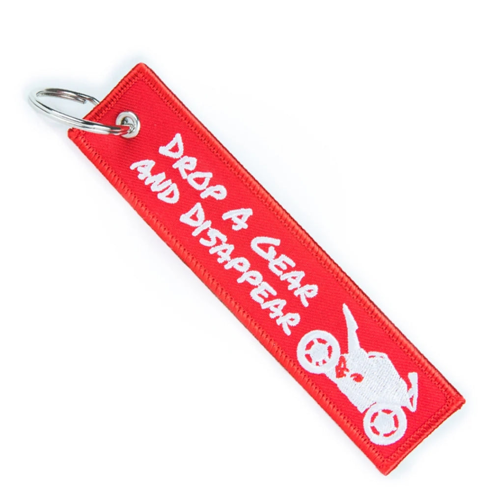 DROP A GEAR AND DISAPPEAR KEYCHAIN