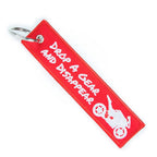 DROP A GEAR AND DISAPPEAR KEYCHAIN