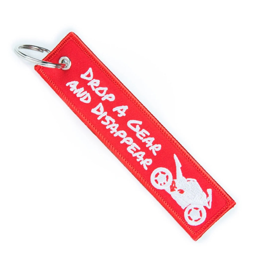 DROP A GEAR AND DISAPPEAR KEYCHAIN