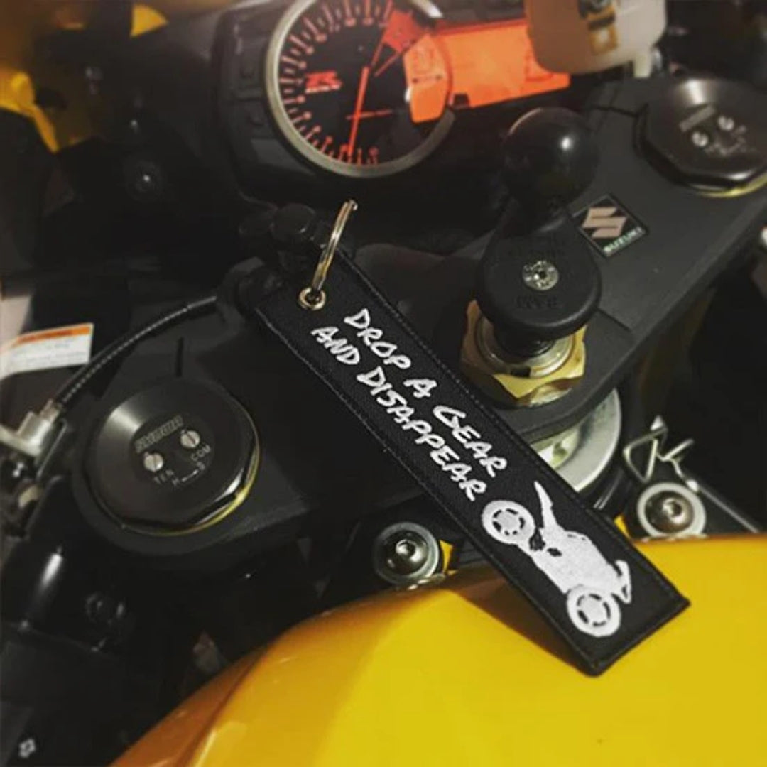 DROP A GEAR AND DISAPPEAR KEYCHAIN