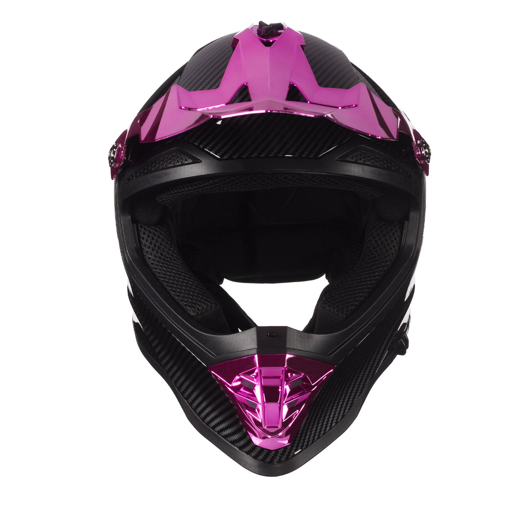 BikerForge Ridge MX Off-Road Helmet — DOT Approved, Goggles Included