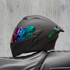ORZ- Full Face Motorcycle Helmet Personalized Tail Wing