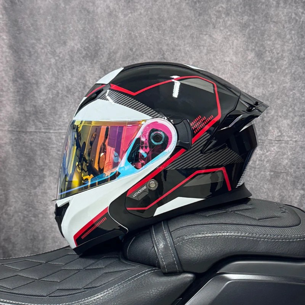 DOT Certified Modular Flip-Up Full Face Motorcycle Helmet
